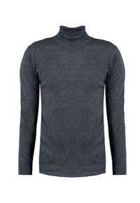 Xagon Man Sweter "Turtleneck" | A22081&ELV18 | Mężczyzna | Szary Melanż. Okazja: na co dzień. Typ kołnierza: golf. Kolor: szary. Materiał: nylon, poliester, wełna, akryl. Wzór: melanż. Styl: casual #6