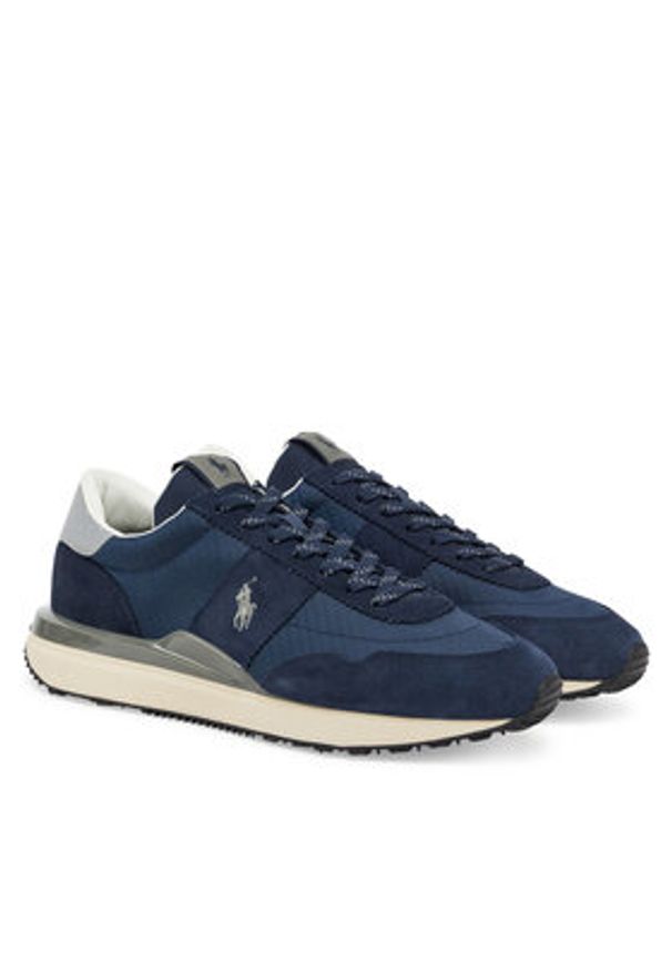 Polo Ralph Lauren Sneakersy 809965081002 Granatowy. Kolor: niebieski. Materiał: skóra