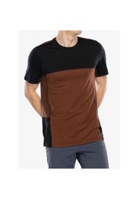 Koszulka na rower męska Smartwool Mountain Bike Short Sleeve Jersey. Kolor: brązowy. Materiał: jersey. Sport: kolarstwo