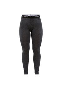 Damskie spodnie dresowe z wełny merino Craft Core. Kolor: czarny, szary, wielokolorowy. Materiał: wełna, dresówka. Sport: fitness, bieganie