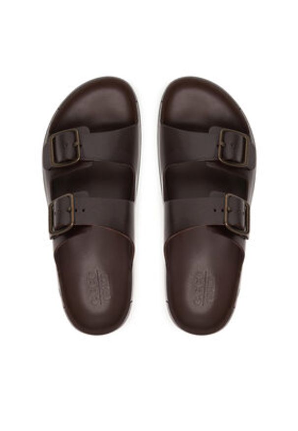 ecco - ECCO Klapki Cozmo 55280401667 Brązowy. Kolor: brązowy. Materiał: skóra