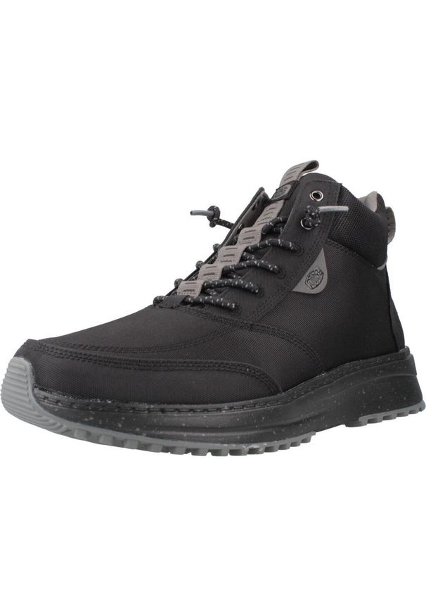 SENZA MARCA - Buty HEY DUDE TAHOE NYLON Czarny. Kolor: czarny. Materiał: nylon