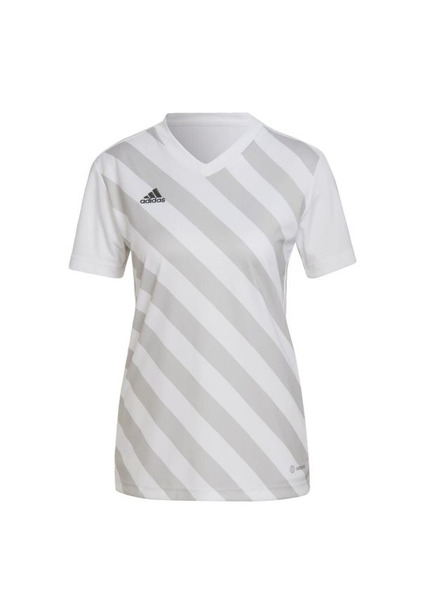 Adidas - Entrada 22 Graphic Jersey. Kolor: szary, biały, wielokolorowy. Materiał: jersey. Sport: piłka nożna