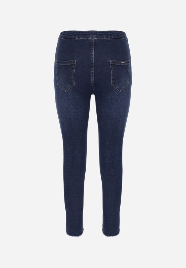 Renee - Granatowe Jeansy Skinny High Waist Vivizo. Stan: podwyższony. Kolor: niebieski