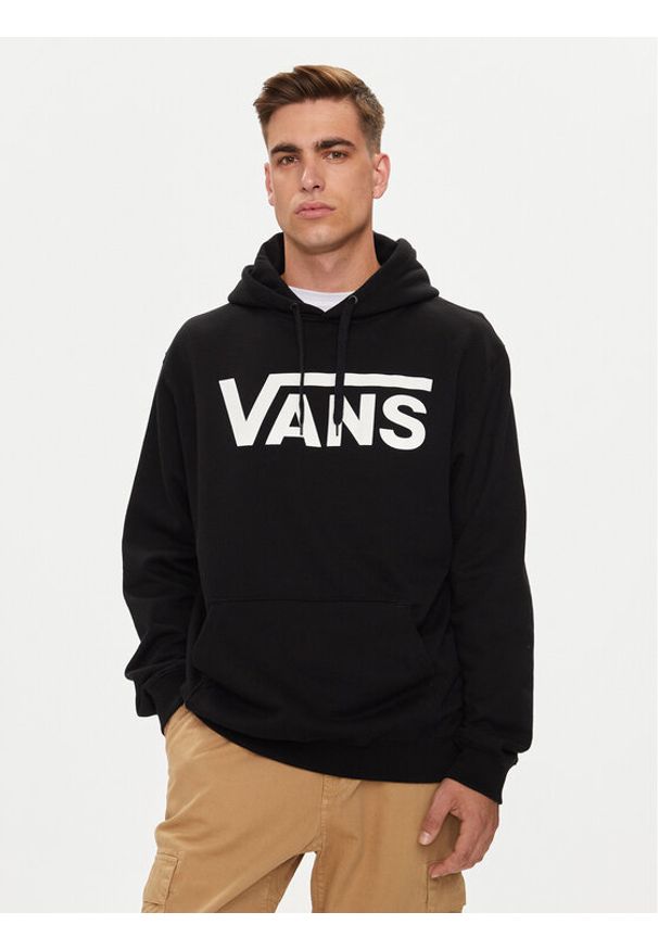 Vans Bluza Classic III VN000HNX Czarny Regular Fit. Kolor: czarny. Materiał: bawełna, syntetyk