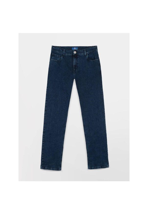 Dżinsy męskie TBS Benjipoc. Kolor: niebieski. Materiał: jeans. Długość: długie