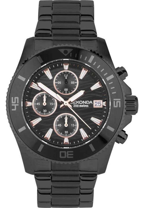Zegarek Sekonda Zegarek męski Sekonda 30117 czarny. Kolor: czarny