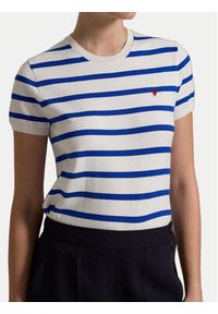 Polo Ralph Lauren Sweter 211891886006 Biały Relaxed Fit. Typ kołnierza: polo. Kolor: biały. Materiał: bawełna #4