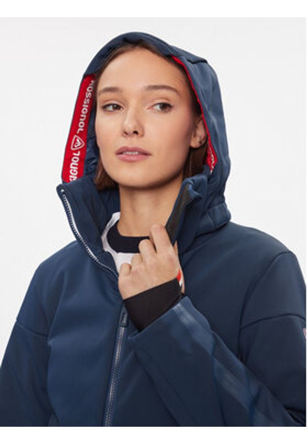 Rossignol Kurtka narciarska W Softshell Flat Jkt RLLWJ15 Granatowy Regular Fit. Kolor: niebieski. Materiał: syntetyk. Sport: narciarstwo