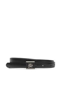 Karl Lagerfeld - KARL LAGERFELD Pasek Damski B1W33074 Czarny. Kolor: czarny. Materiał: skóra #1