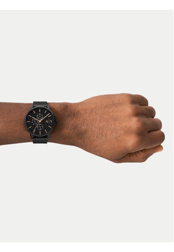 Armani Exchange Zegarek AX7162SET Czarny. Kolor: czarny