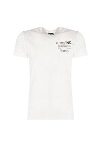 Diesel T-Shirt "T-Diegos" | A00827-0HAYU-100 | Mężczyzna | Biały. Okazja: na co dzień. Kolor: biały. Materiał: bawełna. Wzór: nadruk. Styl: casual