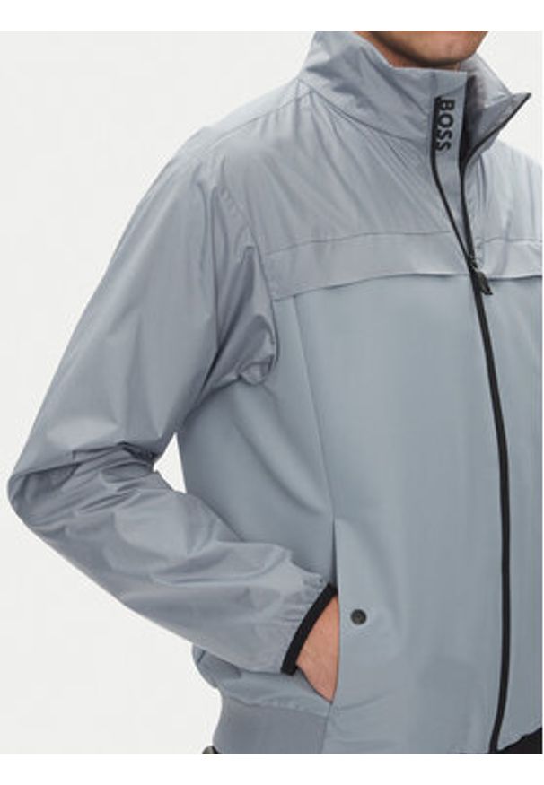 BOSS Kurtka przejściowa 50541285 Szary Regular Fit. Kolor: szary. Materiał: syntetyk
