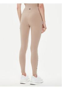 Converse Legginsy W Wordmark Legging 10024544-A10 Beżowy Skinny Fit. Kolor: beżowy. Materiał: bawełna #5
