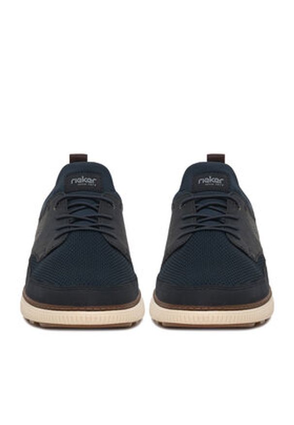 Rieker Półbuty B3354-14 Granatowy. Kolor: niebieski. Materiał: materiał