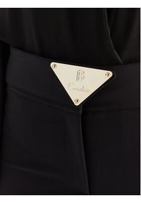 Babylon Spodnie materiałowe E00057 Czarny Slim Fit. Kolor: czarny. Materiał: syntetyk