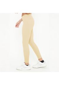 LEGEA - Legginsy do treningu BURNER damskie. Kolor: beżowy. Materiał: nylon, elastan. Sport: fitness #1
