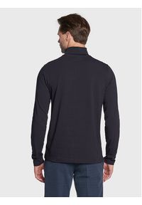 TOMMY HILFIGER - Tommy Hilfiger Golf Logo MW0MW28787 Granatowy Slim Fit. Typ kołnierza: golf. Kolor: niebieski. Materiał: bawełna #4