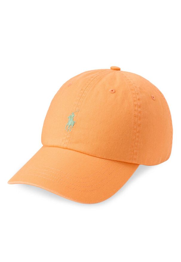 Polo Ralph Lauren Czapka z daszkiem 710667709173 Pomarańczowy. Kolor: pomarańczowy. Materiał: bawełna