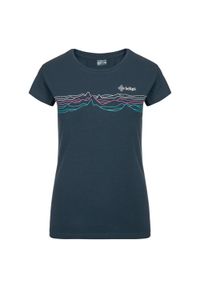 Damski bawełniany t-shirt Kilpi TOFFEES-W. Kolor: niebieski. Materiał: bawełna. Sport: turystyka piesza