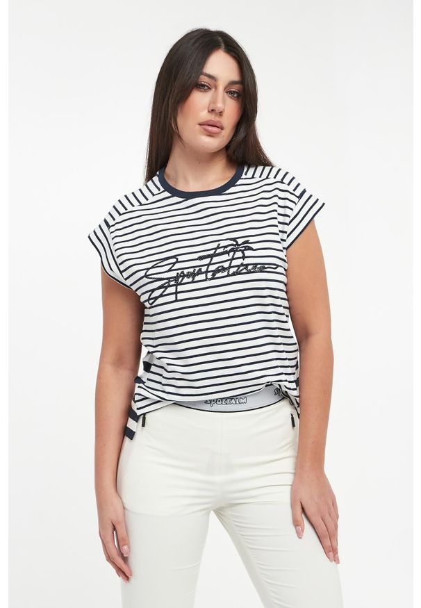 Sportalm - T-shirt damski w paski SPORTALM. Wzór: paski