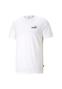 Puma - Męska koszulka Essentials z małym logo PUMA White. Kolor: biały