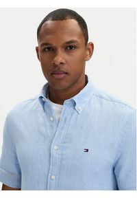 TOMMY HILFIGER - Tommy Hilfiger Koszula MW0MW41531 Niebieski jasny Regular Fit. Kolor: niebieski. Materiał: len #3