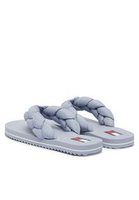 Tommy Jeans Japonki Braided Thong Beach Sandal EN0EN02877 Błękitny. Kolor: niebieski. Materiał: materiał #3