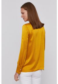 Pennyblack Bluzka damska kolor żółty gładka. Okazja: na co dzień. Kolor: żółty. Materiał: tkanina. Długość rękawa: długi rękaw. Długość: długie. Wzór: gładki. Styl: casual