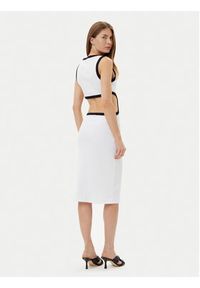 Liu Jo Sukienka letnia VA5043 J4822 Biały Regular Fit. Kolor: biały. Materiał: bawełna. Sezon: lato