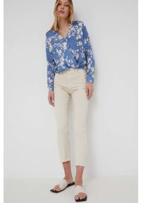 Answear Lab jeansy PREMIUM JEANS damskie medium waist. Kolor: beżowy. Styl: wakacyjny #6