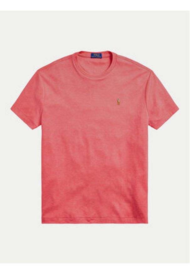 Polo Ralph Lauren T-Shirt 710740727033 Różowy Slim Fit. Typ kołnierza: polo. Kolor: różowy. Materiał: bawełna