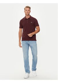 Lacoste Polo PH4012 Bordowy Slim Fit. Typ kołnierza: polo. Kolor: czerwony. Materiał: bawełna #3