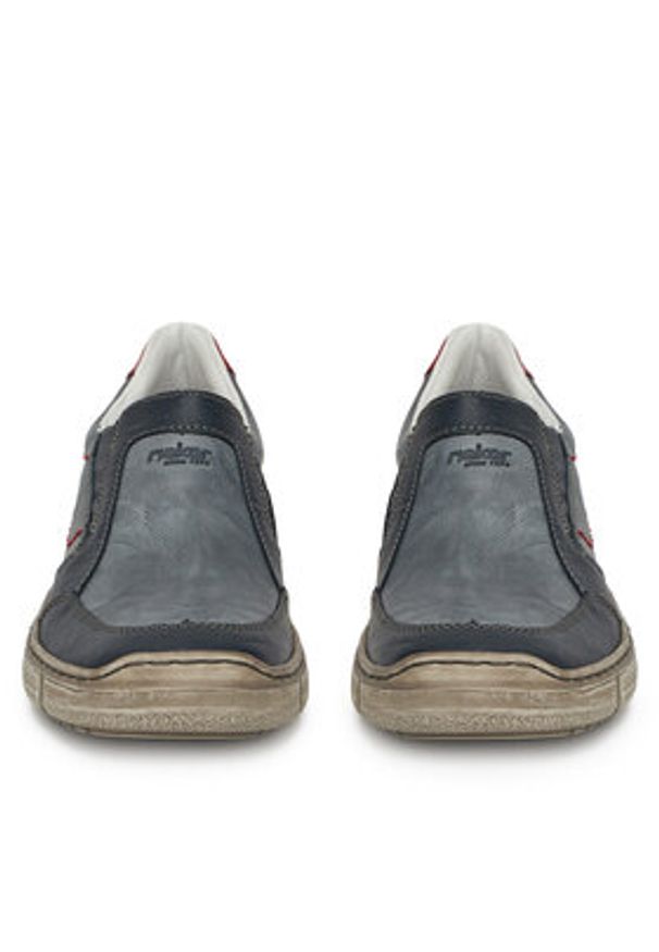 Rieker Półbuty 04052-12 Szary. Kolor: szary. Materiał: skóra