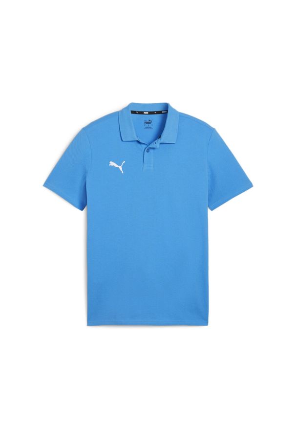 Polo Puma Teamgoal Casuals. Typ kołnierza: polo. Kolor: niebieski. Sport: piłka nożna