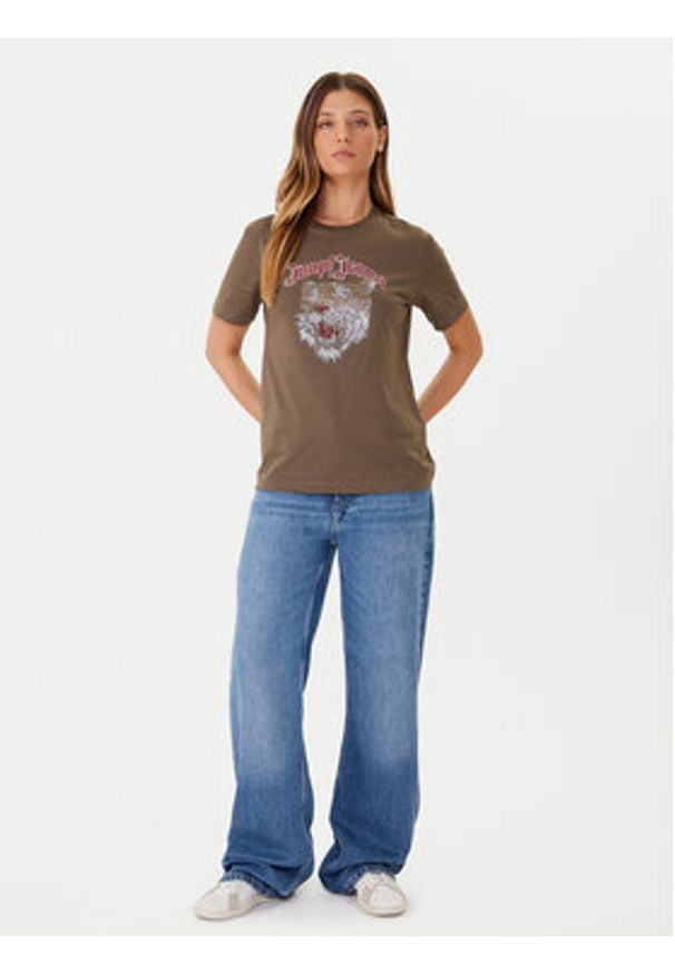 JOOP! Jeans T-Shirt Tanasia 30048568 Zielony Regular Fit. Kolor: zielony. Materiał: bawełna