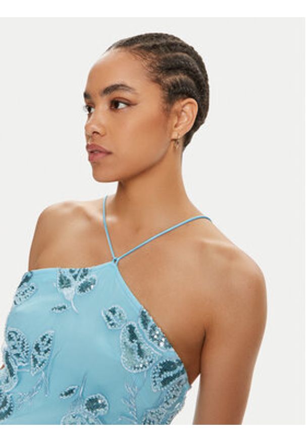 ROTATE Top Anki 1125712963 Niebieski Regular Fit. Kolor: niebieski. Materiał: syntetyk