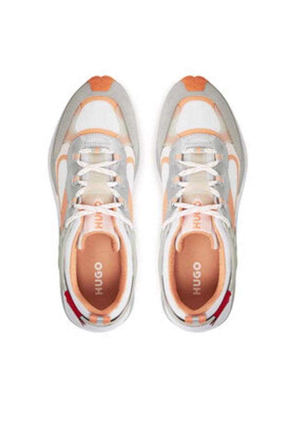 Hugo - HUGO Sneakersy 50541579 Biały. Kolor: biały. Materiał: skóra