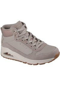 skechers - Buty Skechers Uno - Stacre Shine, Dla obu płci. Kolor: beżowy. Materiał: skóra ekologiczna, materiał. Sport: fitness