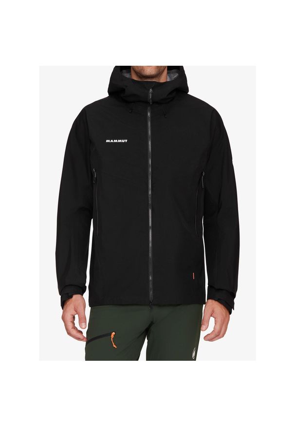 Kurtka z membraną męska Mammut Crater IV HS Hooded Jacket. Kolor: czarny