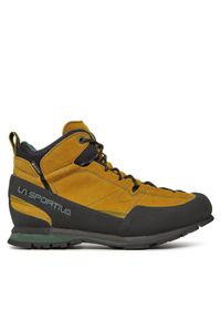 LA SPORTIVA - La Sportiva Trekkingi Boulder X Mid GORE-TEX 17E732726 Brązowy. Kolor: brązowy. Materiał: skóra, zamsz. Technologia: Gore-Tex. Sport: turystyka piesza