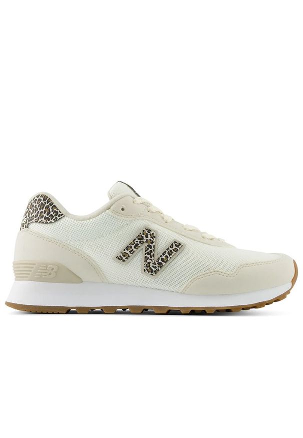 Buty damskie New Balance W5156FP - beżowe. Okazja: na co dzień. Kolor: beżowy. Materiał: zamsz, materiał, skóra, guma, syntetyk. Szerokość cholewki: normalna. Wzór: motyw zwierzęcy, nadruk
