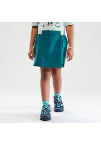 quechua - Spódnico-spodenki MH100 dla dziewczynek 7-15 lat. Kolor: niebieski. Materiał: materiał, poliester, elastan. Sezon: lato