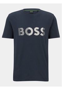 BOSS - Boss T-Shirt 50494106 Granatowy Regular Fit. Kolor: niebieski. Materiał: bawełna #2