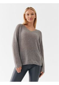 Max Mara Leisure Sweter Waser 23336608 Szary Regular Fit. Kolor: szary. Materiał: wełna, syntetyk #1
