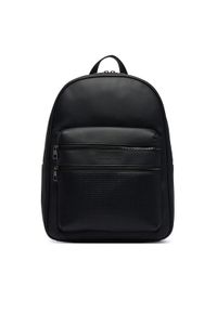 TOMMY HILFIGER - Tommy Hilfiger Plecak Th Woven Backpack AM0AM14093 Czarny. Kolor: czarny. Materiał: skóra #1