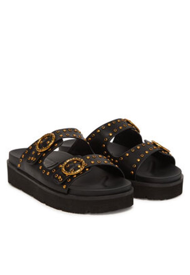 Pepe Jeans Klapki PLS90679 Czarny. Kolor: czarny. Materiał: skóra
