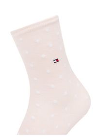 TOMMY HILFIGER - Tommy Hilfiger Skarpety długie 100001493 Różowy. Kolor: różowy. Materiał: materiał, bawełna