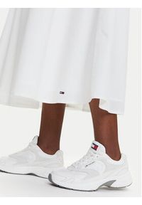 Tommy Jeans Spódnica trapezowa DW0DW20980 Biały Regular Fit. Kolor: biały. Materiał: bawełna #4