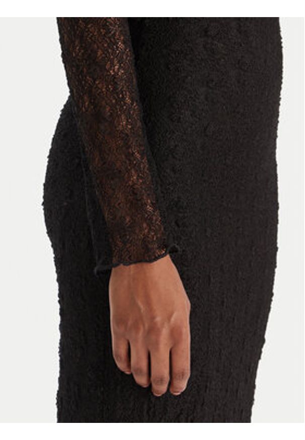 Eleh Sukienka wieczorowa EFW250330 Czarny Slim Fit. Kolor: czarny. Materiał: syntetyk. Styl: wizytowy